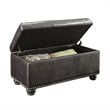 Convenience Concepts Designs4Comfort 7th Avenue Ottoman in Espresso Faux Leather