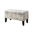 Designs4Comfort Winslow Ottoman in Butterfly Multi-color Print Fabric