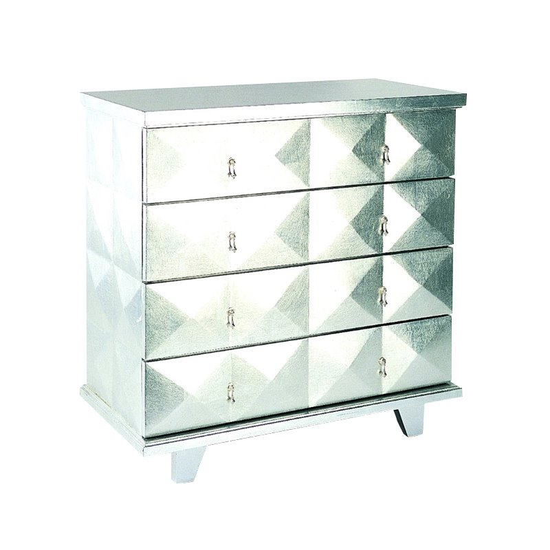 Wayborn Hollywood Bachelor S Chest In Silver Leaf 3048