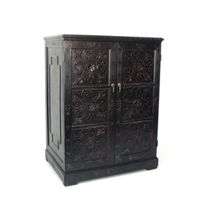 wayborn benfu tv armoire in antique black