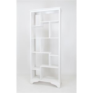 wayborn 10 shelf etagere in white