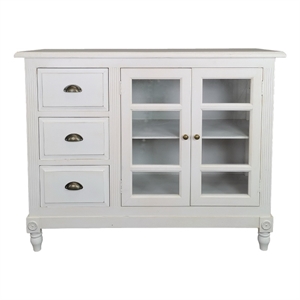 winter white cottage sideboard console 46wx17dx36