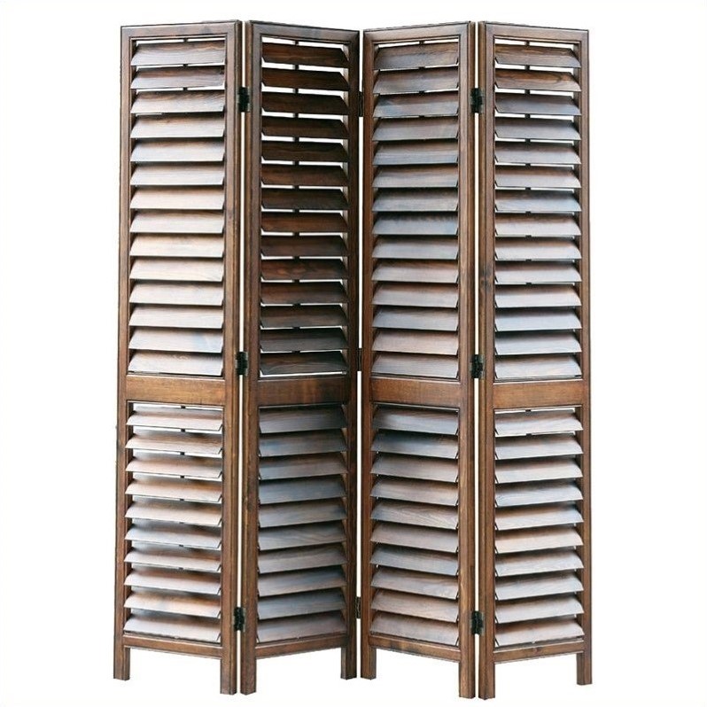 Wayborn Room Divider in Walnut Cymax Business