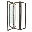 Wayborn Mirrored Room Divider in Brown and Gold