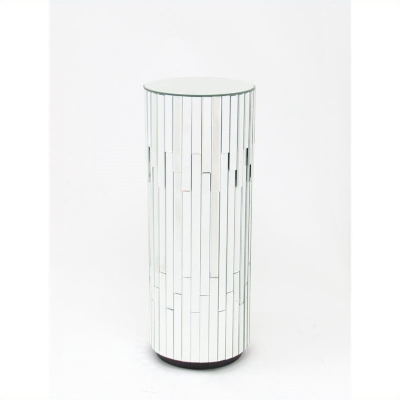 Pine Wood Beveled Mirror Pedestal MC01530