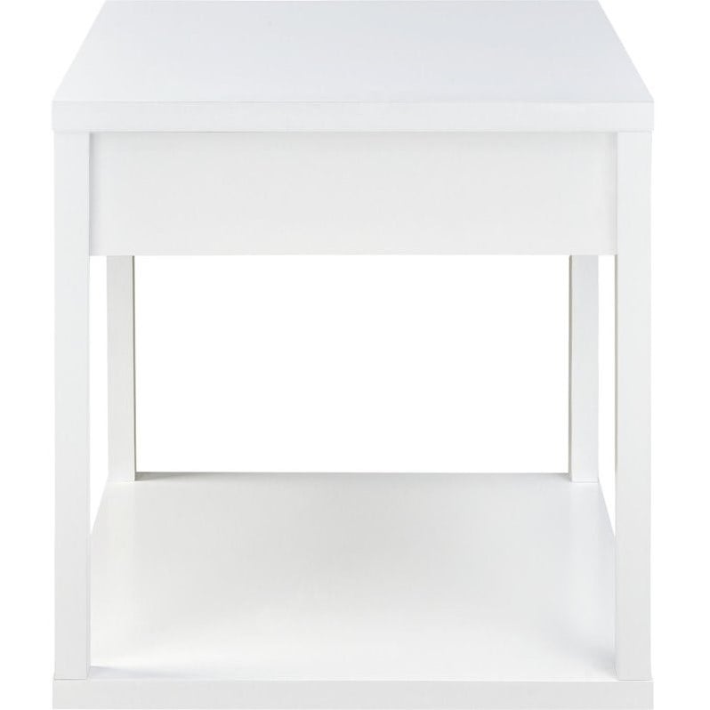 Square End Table in White - 5185196W