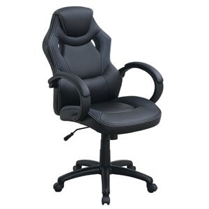 poundex furniture faux leather office chair