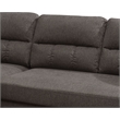 Poundex Furniture Fabric Reversible Sofa Sectional Set in Tan Brown Color