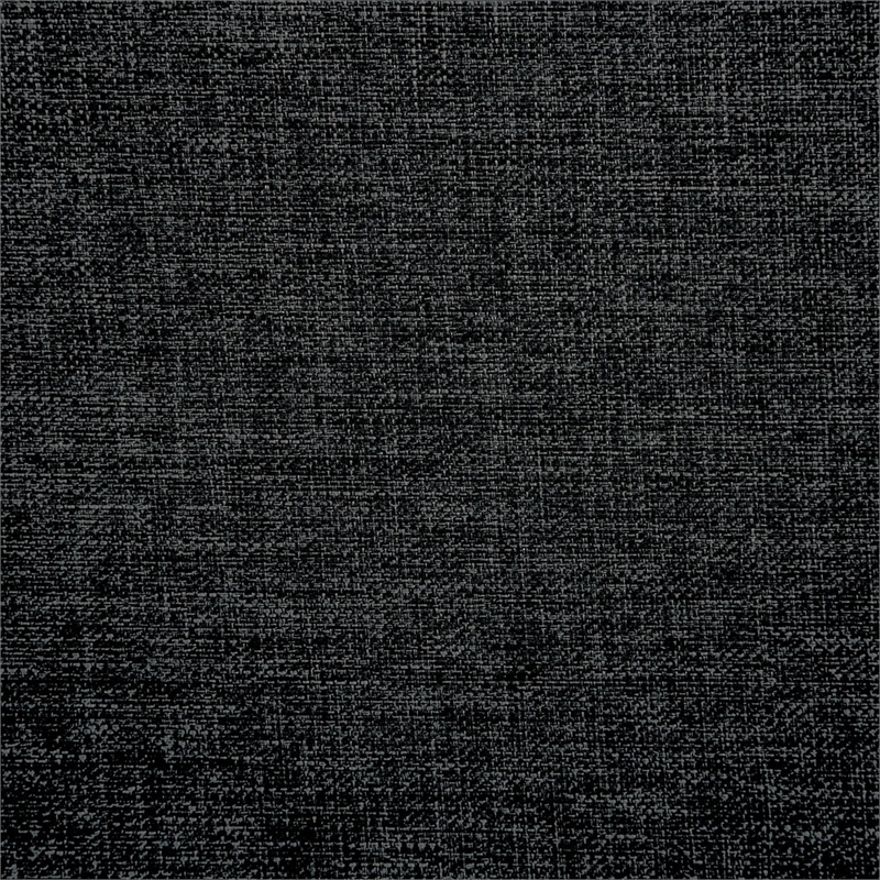 Poundex Furniture 2 Piece Fabric Sofa Loveseat Set in Black Color