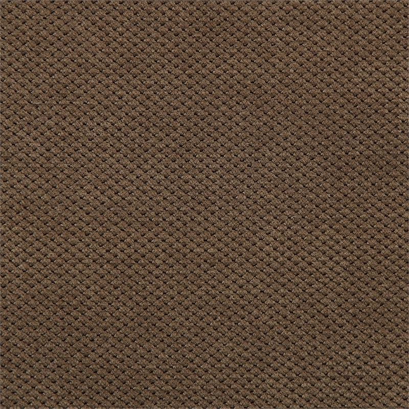 Poundex Furniture 2 Piece Fabric Suede Reversible Sectional Set in Truffle Brown