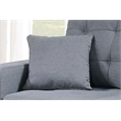 Poundex Furniture 2 Piece Fabric Sofa and Loveseat Set in Gray