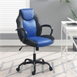 Poundex Furniture Faux Leather Office Chair  in  Black and Blue