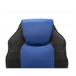 Poundex Furniture Faux Leather Office Chair  in  Black and Blue