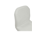 Poundex Adjustable Height & Swivel Barstool 2 Piece in White Faux Leather