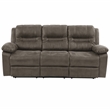 Poundex  Furniture  Breathable  Leatherette  Sofa  in  Slate Blue