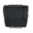 Poundex Modern Bonded Faux Leather Upholstered Recliner in Black