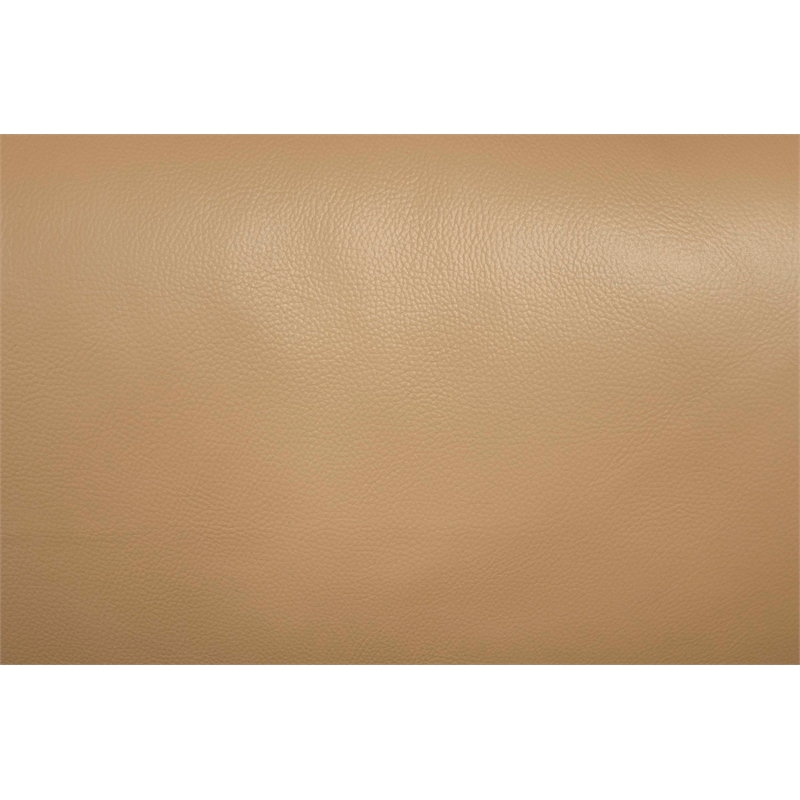 Poundex Leather Upholstered 2-Piece Sofa & Loveseat Set in Taupe