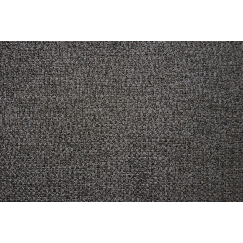 Poundex Burlap-Like Fabric Upholstered 2-Piece Sofa and Loveseat Set Dark Gray