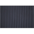 Poundex Foam Seating U-Shaped Corduroy Sectional in Dark Gray
