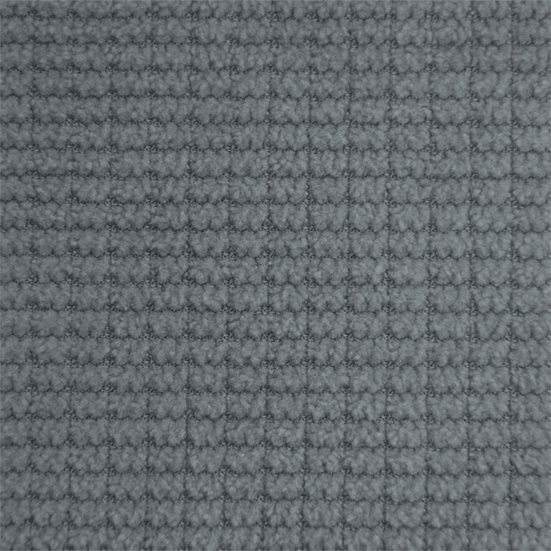 Poundex Adjustable Gray Fabric Channel Tufted Twin Size Bed Frame