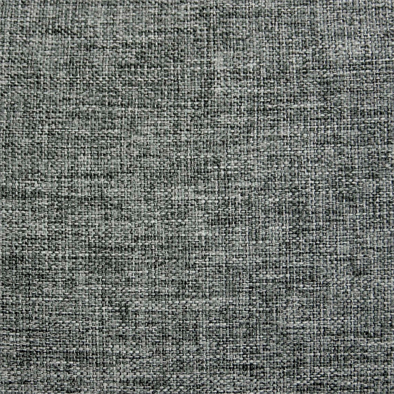 Poundex Convertible Fabric Sofa with Cupholders in Dark Gray