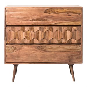 moe's o2 3 drawer chest in natural