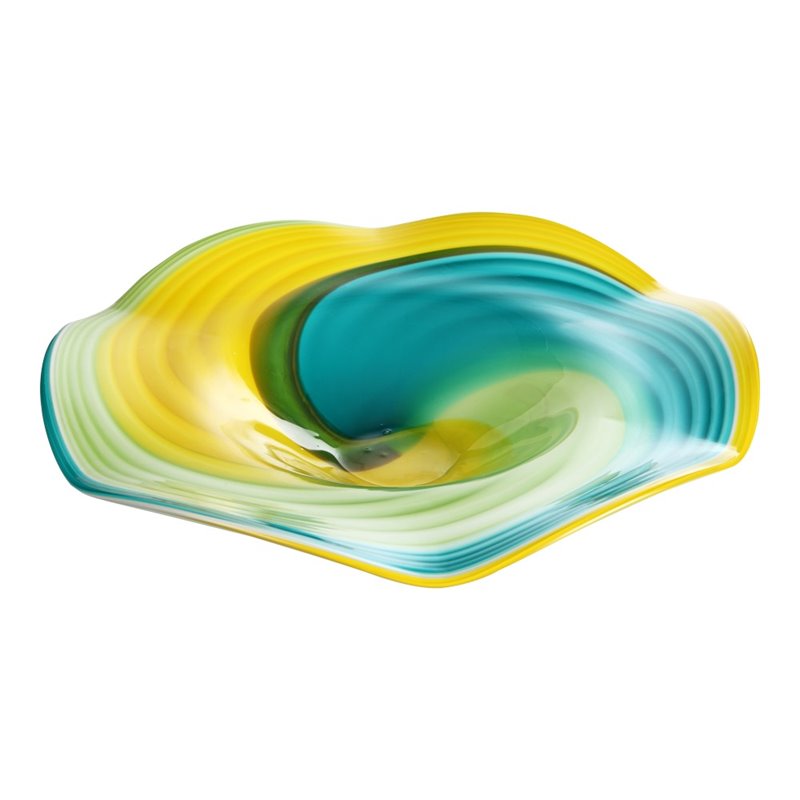 Moe's Blue Curl Glass Wall Plate eBay