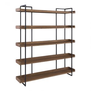 moe's vancouver 5 shelf bookcase in light brown
