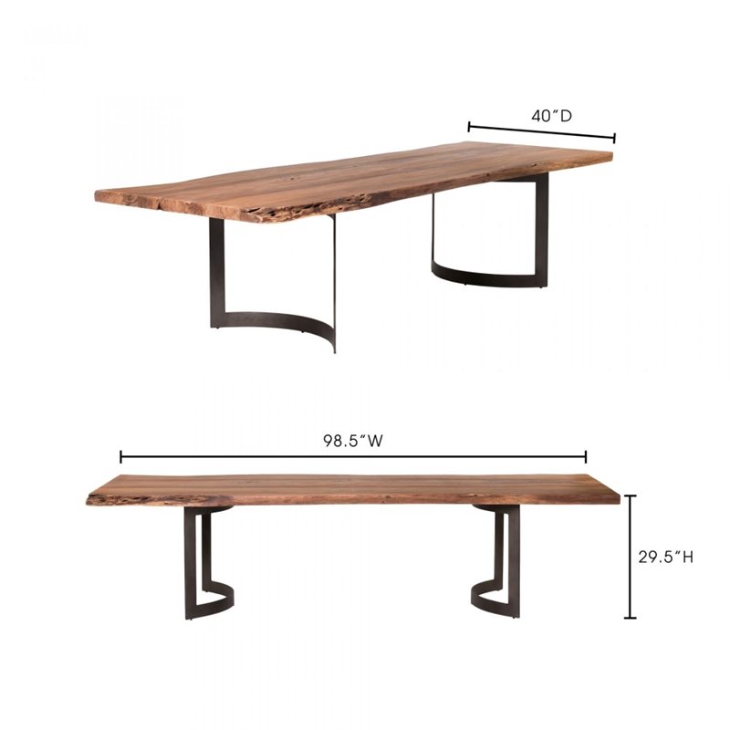 moes bent dining table