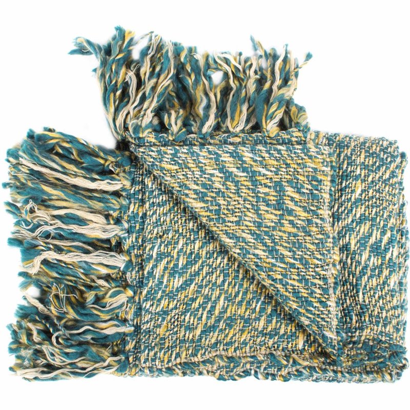 Moe's Heidi Throw Blanket in Teal Moe's Heidi Throw Blanket in Teal