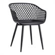 Moe's Home Collection Piazza Outdoor Chair Black-Set Of Two