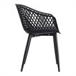 Moe's Home Collection Piazza Outdoor Chair Black-Set Of Two