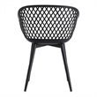 Moe's Home Collection Piazza Outdoor Chair Black-Set Of Two