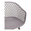 Moe's Home Collection Piazza Outdoor Chair Grey-Set Of Two