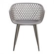 Moe's Home Collection Piazza Outdoor Chair Grey-Set Of Two
