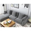 Moe's Home Collection Tumble Ultra-Soft Corduroy Fabric Ottoman