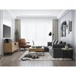 Moe's Home Collection Tumble Ultra-Soft Corduroy Fabric Ottoman