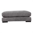 Moe's Home Collection Tumble Ultra-Soft Corduroy Fabric Ottoman