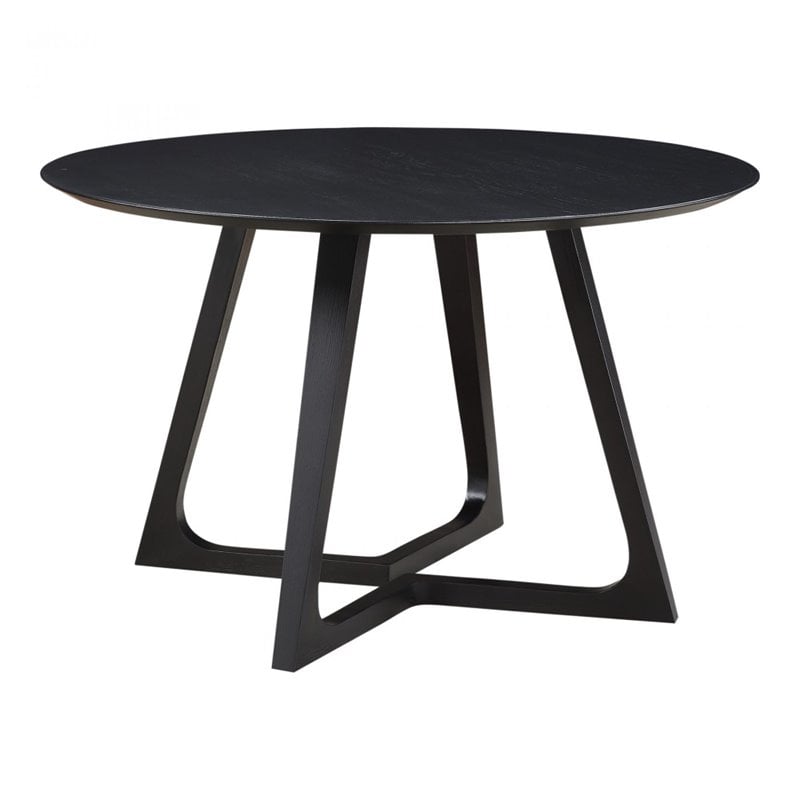 Godenza Dining Table Round Black Ash | BushFurnitureCollection.com