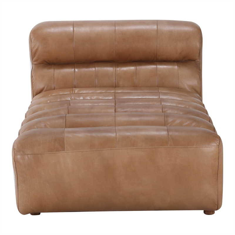 Moe's Home Collection Ramsay Leather Chaise