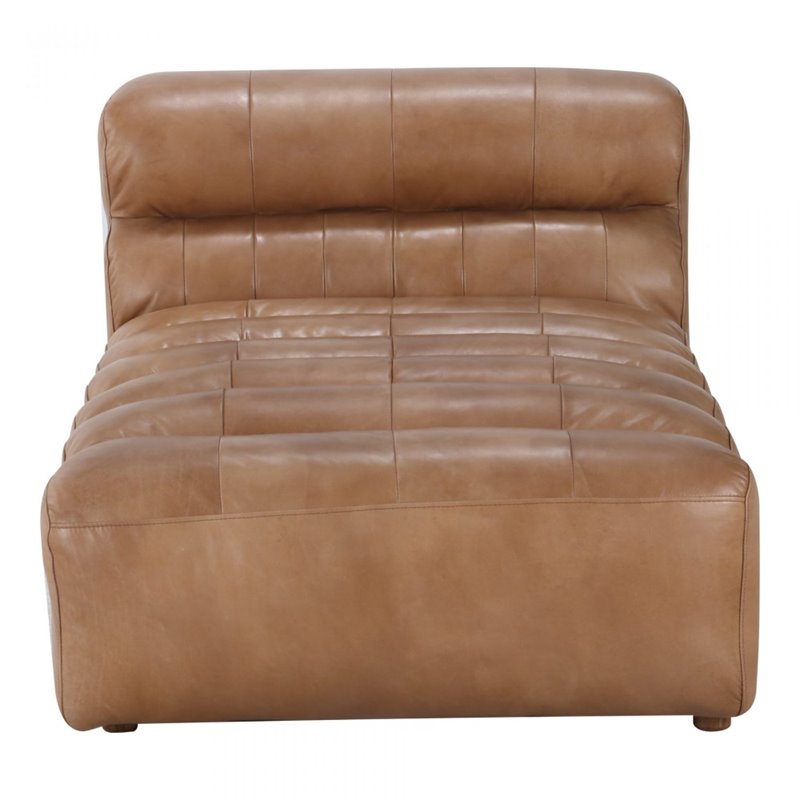 Moe's Home Collection Ramsay Leather Chaise