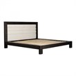 Moe's Home Collection Ashcroft Contemporary Fabric King Bed in Gray