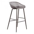 Moe's Home Collection Piazza Outdoor Barstool Grey-Set Of Two