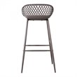 Moe's Home Collection Piazza Outdoor Barstool Grey-Set Of Two