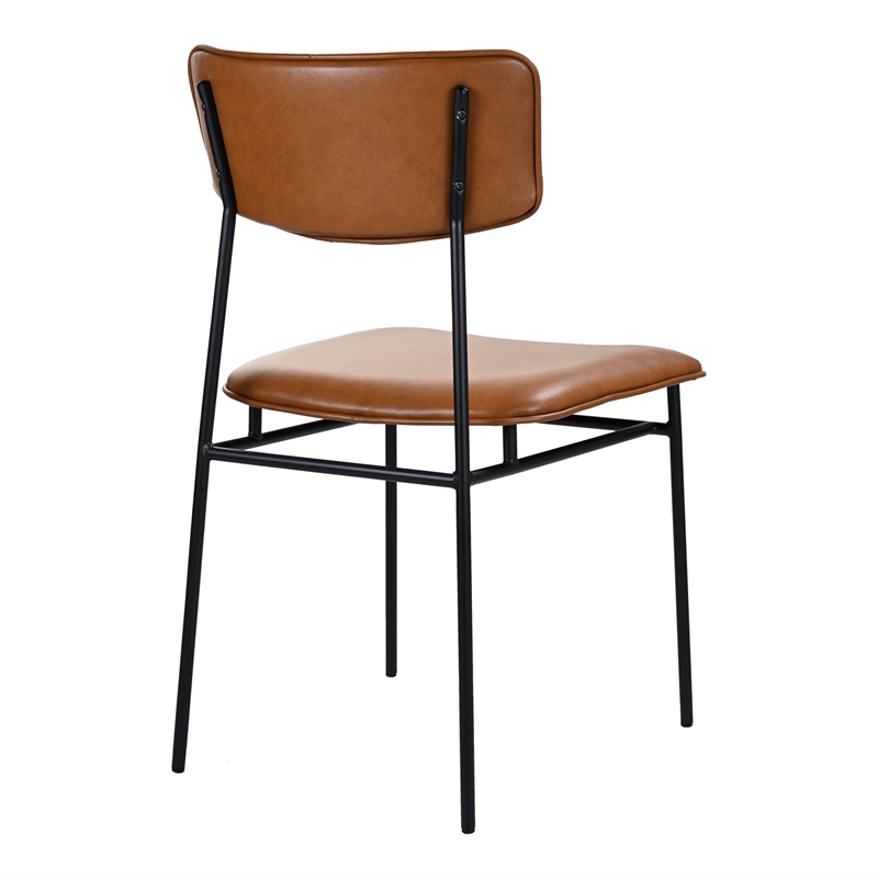 Moe's Home Collection Sailor Dining Chair Brown-Set Of Two