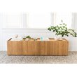 Moe's Home Collection Plank Solid Oak Wood 2-Doors Media Cabinet in Natural