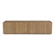 Moe's Home Collection Plank Solid Oak Wood 2-Doors Media Cabinet in Natural