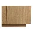 Moe's Home Collection Plank Solid Oak Wood 2-Doors Media Cabinet in Natural
