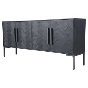 moe's home collection fishbone sideboard
