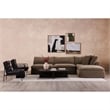 Moe's Home Collection Verlaine Modern Leather Chair in Black